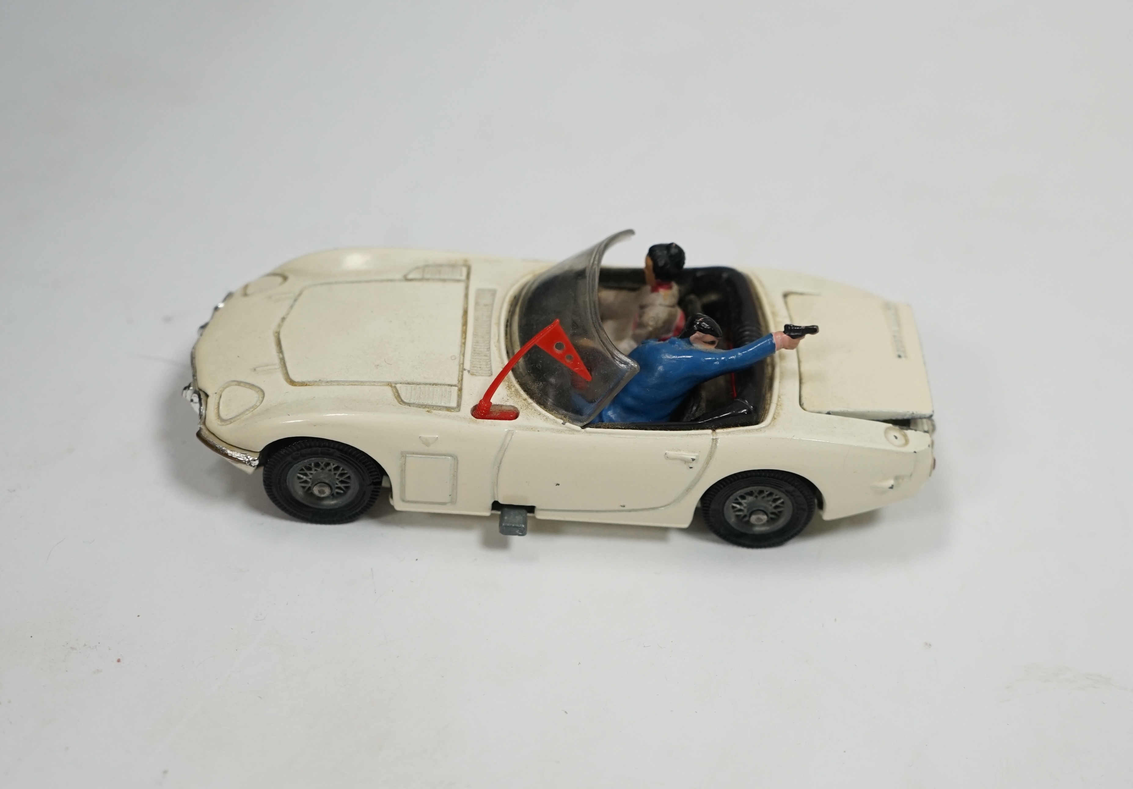 A boxed Corgi Toys (336) James Bond 007 Toyota 2000GT, with the inner display stand, the envelope for the secret instructions, the instruction leaflet and the passenger (other items missing), together with two boxed Tels